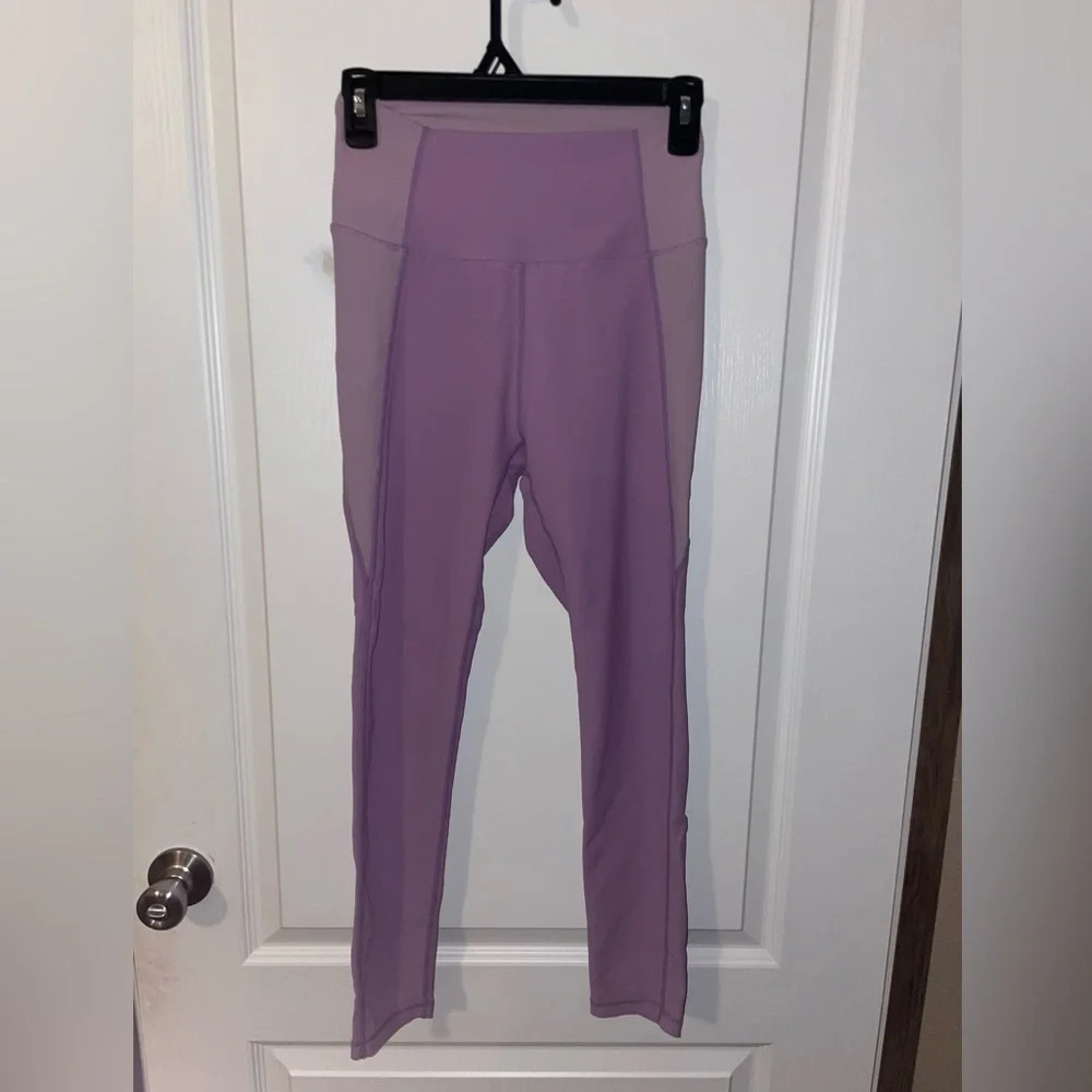 WILO The Label two tone ribbed purple leggings size medium
